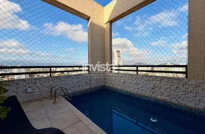 Cobertura com 3 quartos à venda no Embaré, Santos 