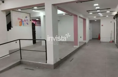 Excelente loja/ponto comercial de esquina com 220 m² para alugar no marapé em santos