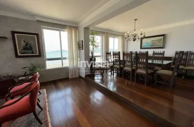 Apartamento à venda, 189 m², vista mar, 4 dormitórios sendo 1 suíte, josé menino-santos