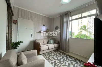 Apartamento com 2 quartos, 2 banheiros e garagem fechada no macuco em santos