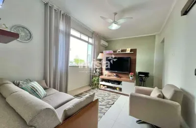 Apartamento com 2 quartos, 2 banheiros e garagem fechada no macuco em santos