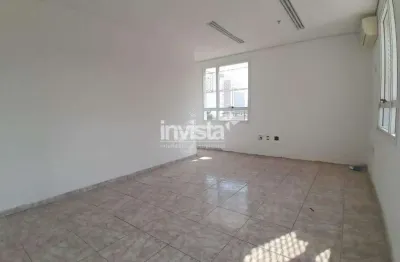 Sala comercial para alugar na Vila Mathias, Santos 