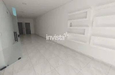 Sala comercial para alugar no Gonzaga, Santos 