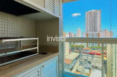 Apartamento com 3 quartos para alugar no Boqueirão, Santos 