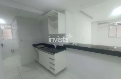 Apartamento 2 suítes com porcelanato no José Menino, Santos – 78 m²