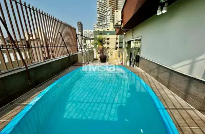 Cobertura com 3 quartos à venda no Pompéia, Santos 