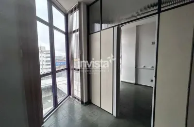 Sala comercial para alugar no Gonzaga, Santos 