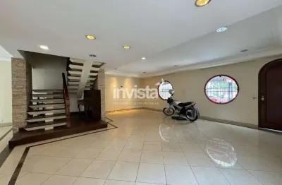 Casa com 4 quartos à venda no Ponta da Praia, Santos 