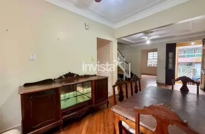 Casa com 3 quartos à venda no Embaré, Santos 