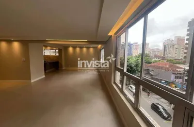 Apartamento com 3 quartos para alugar no Boqueirão, Santos 