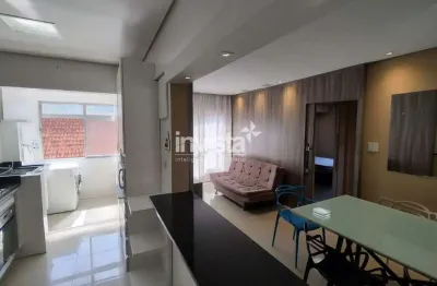 Apartamento mobiliado para locação na avenida ana costa – santos/sp