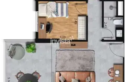 Apartamento com 2 quartos à venda no José Menino, Santos 