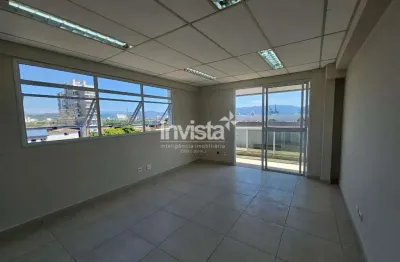 Sala comercial para alugar no Estuário, Santos 