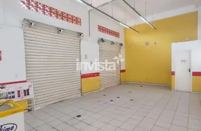 Loja/ponto comercial com recuo para alugar com 40m² por r$ 4.000,00/mês na avenida jovino de melo na zona noroeste em santos