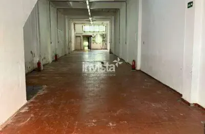 Galpão comercial com 200m² e 5 metros de pé direito para alugar no centro de santos
