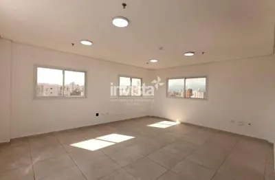 Sala comercial com 43m² para alugar no embaré em santos