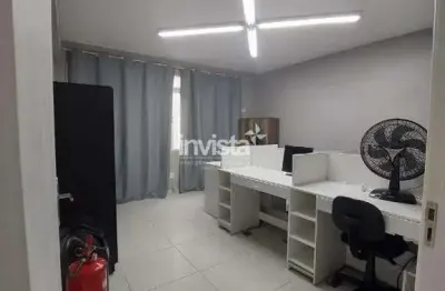 Sala comercial para alugar no Centro, Santos 