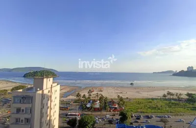 Apartamento studio mobiliado com vista mar para alugar no itararé em são vicente