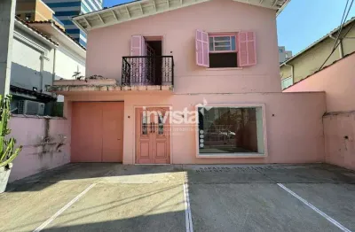 Ponto comercial para alugar no Embaré, Santos 