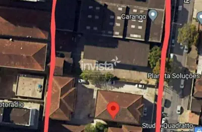 Terreno comercial para alugar na Vila Mathias, Santos 