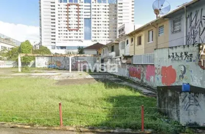 Terreno comercial para alugar na Vila Mathias, Santos 