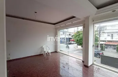 Ponto comercial para alugar no Embaré, Santos 