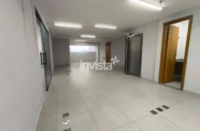 Sala comercial para alugar no Marapé, Santos 