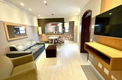 Flat com 1 quarto à venda no Gonzaga, Santos 