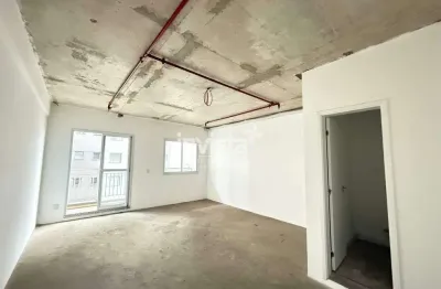 Sala comercial de 48 m² no fusion office – vila mathias, santos/sp