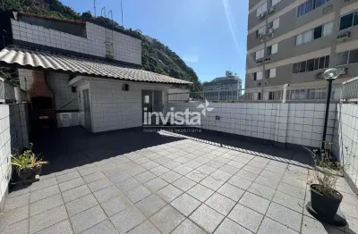 Cobertura com 2 quartos para alugar no Marapé, Santos 