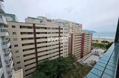 Apartamento semi moobiliado para locação na av. da praia da pompéia em santos