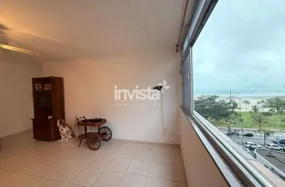 Apartamento 2 suítes com 108 m² no gonzaga, santos – com vista mar, mobiliado, financiamento