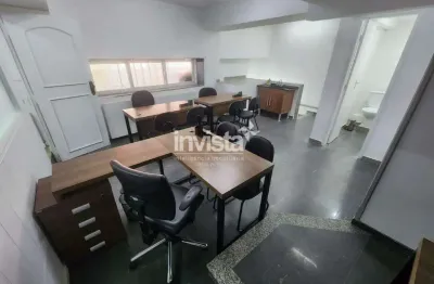Sala comercial para alugar no Gonzaga, Santos 