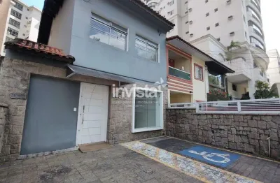 Sobrado comercial para alugar no bairor do josé menino em santos!