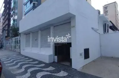 Ponto comercial para alugar no Embaré, Santos 