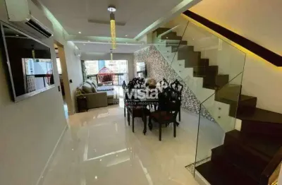 Cobertura com 3 quartos para alugar na Aparecida, Santos 