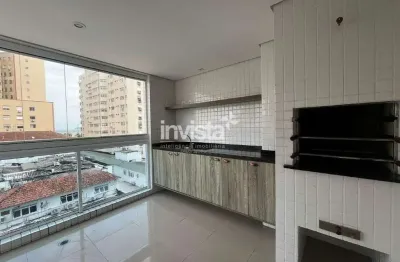 Apartamento com 3 quartos para alugar no Ponta da Praia, Santos 