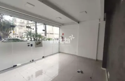 Sala Comercial térrea no Centro de Santos (2 Salas e mezanino - 100 m²)