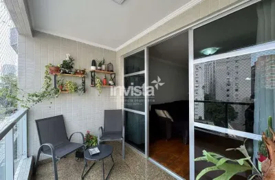 Apartamento de 3 dormitórios e dependência completa com 205 m² no josé menino em santos