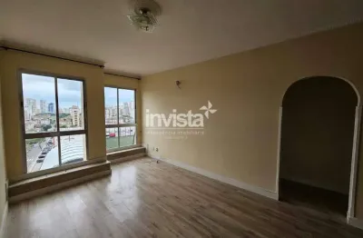 Apartamento 01 dormitório para locação no bairro aparecida -santos