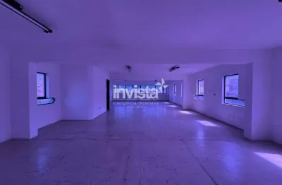 Sala comercial para alugar com 121m² na avenida ana costa em santos
