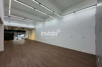 Ponto comercial / loja para alugar frente rua com 150 m² na avenida pedro lessa em santos