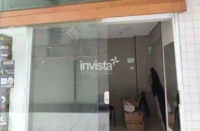 Ponto comercial para alugar no Gonzaga, Santos 