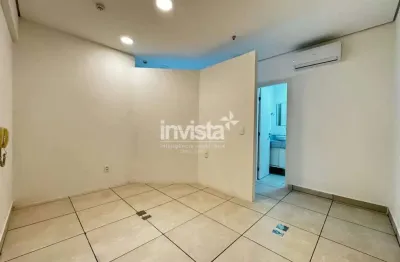 Sala comercial de 49 m² na vila mathias, santos – frente, 3 ambientes e financiamento