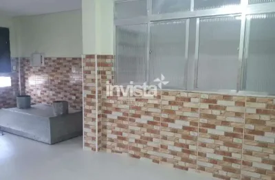 Casa sobreposta alta para alugar no bairro da encruzilhada em santos