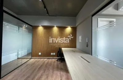 Sala comercial para alugar no Estuário, Santos 