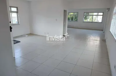 Sala comercial frente | 80 m² para alugar em santos - av. pedro lessa, aparecida.