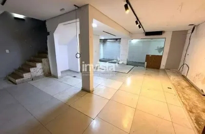Ponto comercial para alugar no Embaré, Santos 