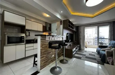 Apartamento 3 quartos com suíte, frente, em encruzilhada (santos) - financiamento aceito