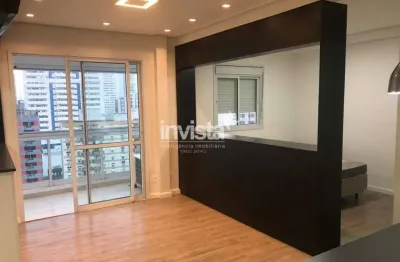 Apartamento 1 dormitório com suite, 45 m², mobiliado, boqueirão – santos, aluguel